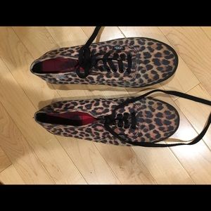 Cheetah print vans worn once